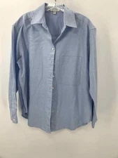Pre-Owned AYR Blue Size Small Long Sleeve Button Down