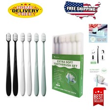 Gentle Gum Care Toothbrush Set - 20000 Bristles Perfect for All Ages, 6 Pack
