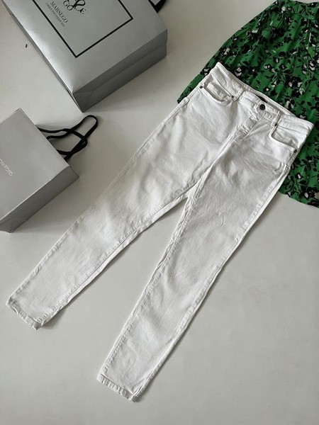 Women Massimo Dutti Jeans White 36 #N2RW