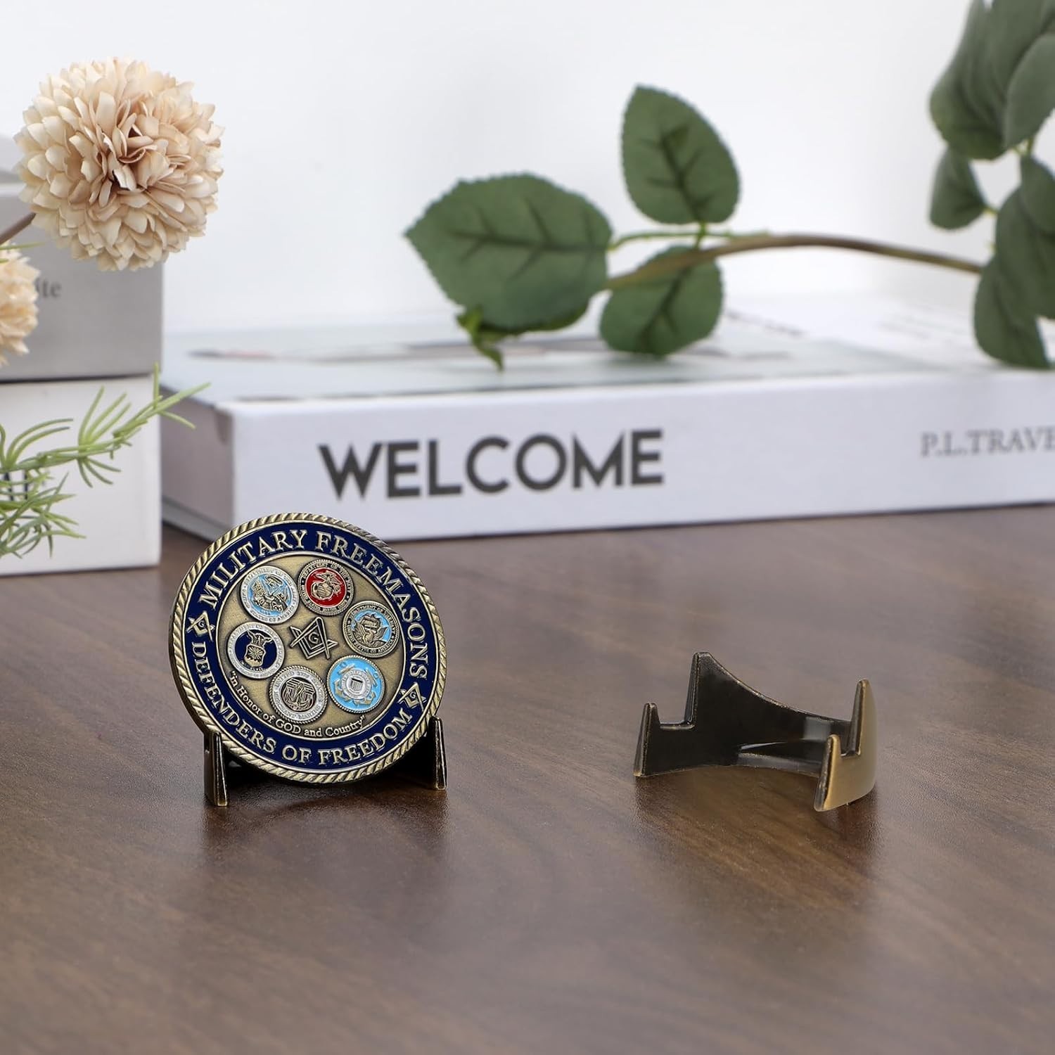 Metal Coin Rack 5 Pcs Challenge Coin Holder Display, Military Coin Display Stand, Metal ...