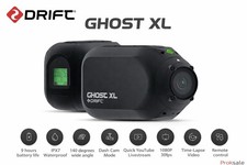 Drift Ghost XL Action Camera 1080p 30fps IPX7 WiFi 300° Obiettivo Dash Cam 9Hr, Nuova.