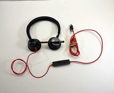 POLY Plantronics Blackwire 3220 Single-Ear On-Ear USB/USB-C Boom Mic Black/Red