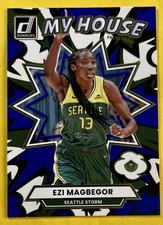 Ezi Magbegor 2025 Panini Donruss WNBA BLUE PRESS PROOF MY HOUSE #9 STORM