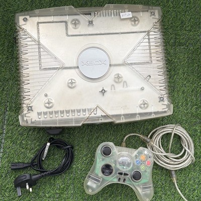 Microsoft Xbox Crystal Translucent Konsole OG Original mit Controller getestet