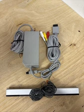 Nintendo Wii Cord Set Power Cord AV Cable Sensor Bar Bundle Genuine OEM Original