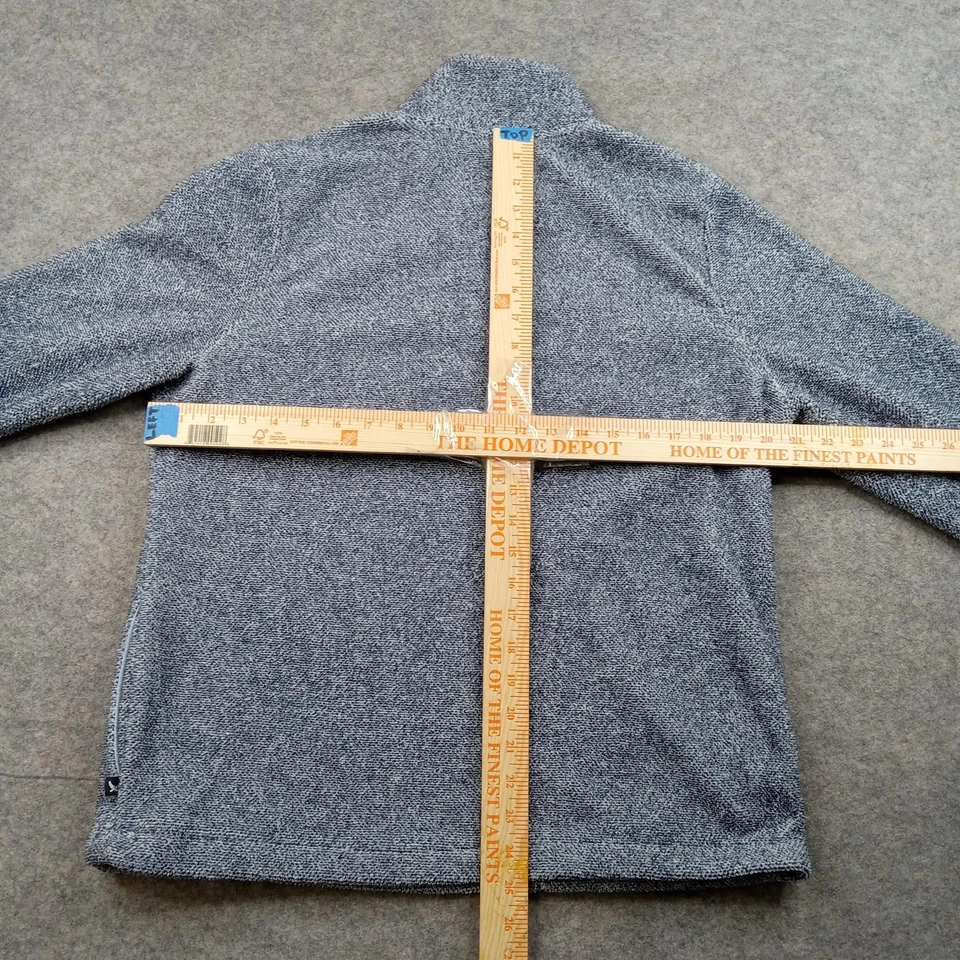 Suéter Eddie Bauer Mujer Gris Medio 1/4 Botón Polar Pullover Acogedor Cálido Foto 4 de 4