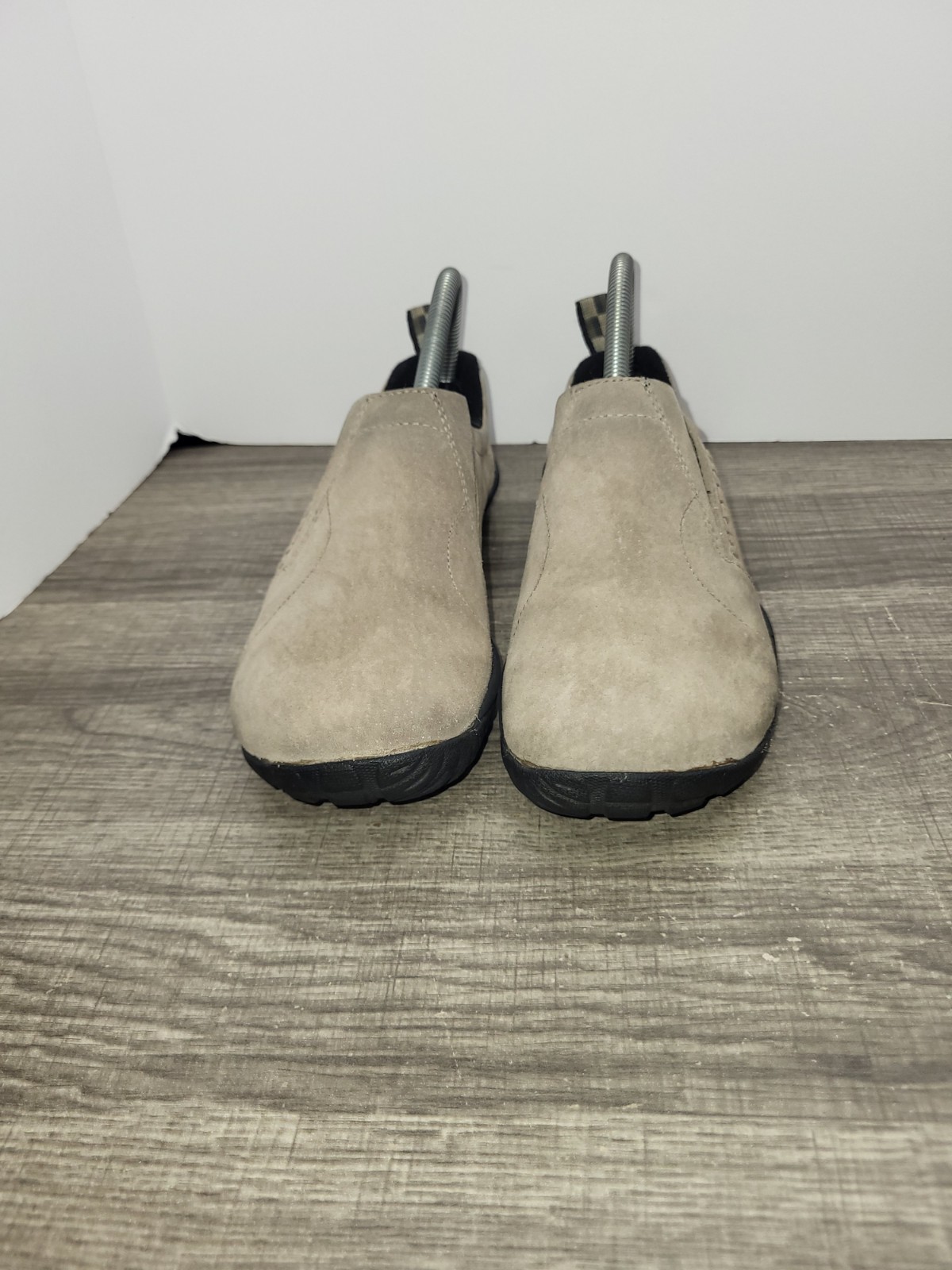 Merrell Scarpe Donna 7 Taupe Scamosciato Guanto Giungla Minamalista Corsa Trail Slip On