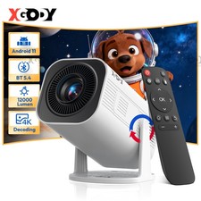 Produktbild - XGODY Beamer Projektor 4K UHD WiFi Bluetooth Android TV Heimkino Mini Tragbar