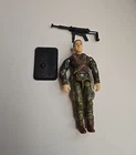 GI JOE 2001 CROSSFIRE FIGURE ARMY MACHINE GUNNER 100% COMPLETE