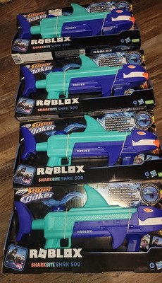 Lot of 4 Roblox Nerf Super Soaker SharkBite SHRK 500 Gun Comes Without Code New