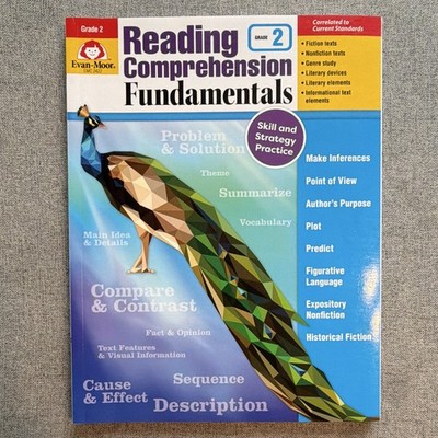 Evan-Moor Reading Comprehension Fundamentals Grade 2 Textbook Paperback EMC 2422