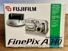 Fujifilm FinePix A340A Series 4.0MP Digital Camera - Silver - Deluxe Cradle Kit
