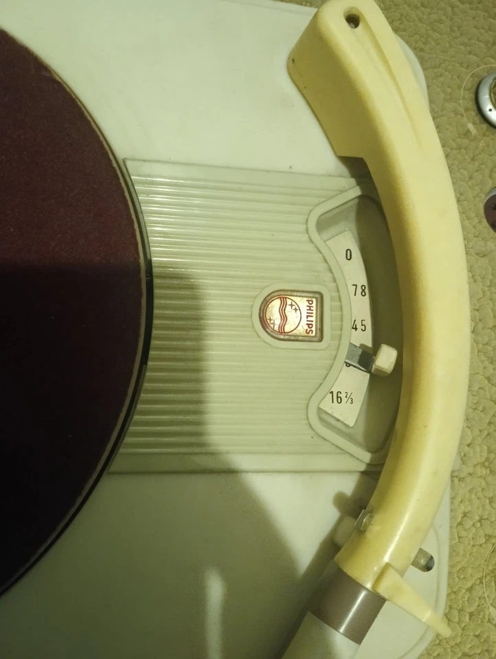 Tourne Disque Philips Ancien Platine Vinyle Valise Vintage - Photo 3/4