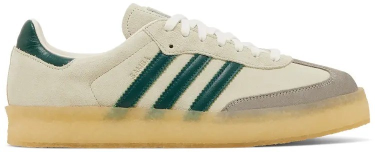Size 11 Adidas Kith Clarks 8th Street Samba Chalk White Green ID 7297 adidas Ronnie Fieg x Clarks x 8th Street Samba Chalk White  main image 4