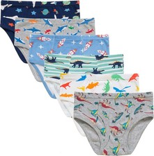 Slenily Little Boys Sharks Briefs Toddler Kids Truck Cars Underwear Soft Cotton