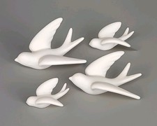 Set Of 4 Flying Birds Sparrows Swallows Wall ...