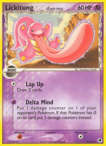 Pokemon Lickitung δ (19/103) Dragon Frontiers MP