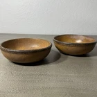 2 Vintage McCoy Pottery Canyon Mesa Cereal Soup Dinnerware Bowl USA #1413