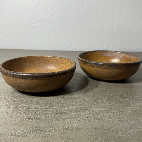 2 Vintage McCoy Pottery Canyon Mesa Cereal Soup Dinnerware Bowl USA #1413