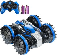 Amphibious Remote Control Car, 4WD Waterproof 2.4Ghz RC Car Boat for Kids, 360 .