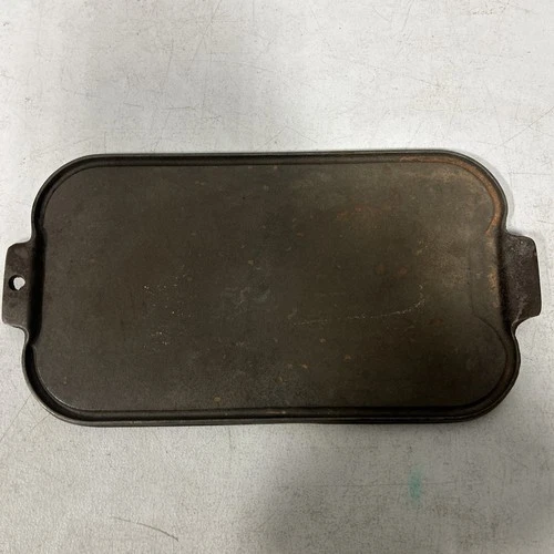 Wagner’s 1891 Original Cast Iron 17 in. Double Griddle READ