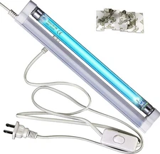 Coospider 6W UV Light Ozone Free 253.7nm Sanitizer Lamp with Cord CTUV-6 110v