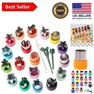 Versatile 18 Shapes Cookie and Vegetable Cutters - Minimize Preparation Time