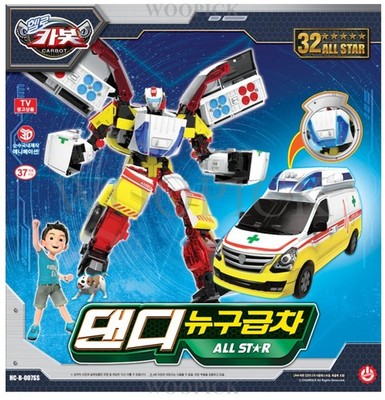 Hello Carbot DANDY RESCUE All Star NEW Ambulance Transformer Robot