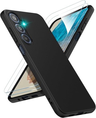 Case Cover + Tempered Glass For Samsung Galaxy M15 M23 M34 M35 M55