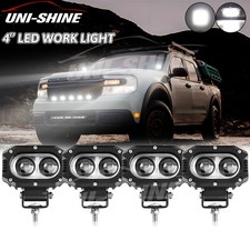 4pc 4inch Led Work Lights For Caterpillar Skid Steers Excavator Forklift Loader 4pc 4inch Led Work Lights For Caterpillar Skid Steers Excavator Forklift Loader