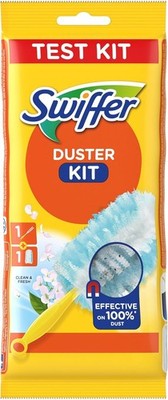 Swiffer Staubmagnet Starter-Set (1 Griff + 1 Tuch) Fängt Und Schließt 3-mal Mehr