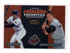 2000 Bowman's Best Franchise Favorites Cal Ripken Jr / Brooks Robinson #FR2C