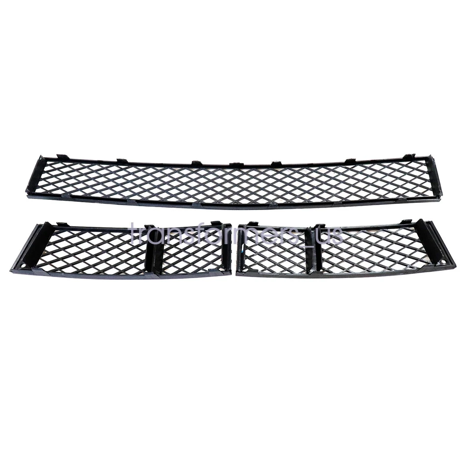 Kit de rejilla de parachoques delantero nuevo de 3 piezas para BMW 740i 740Li 750i 750Li 760Li 2009-2012 Foto 3 de 4