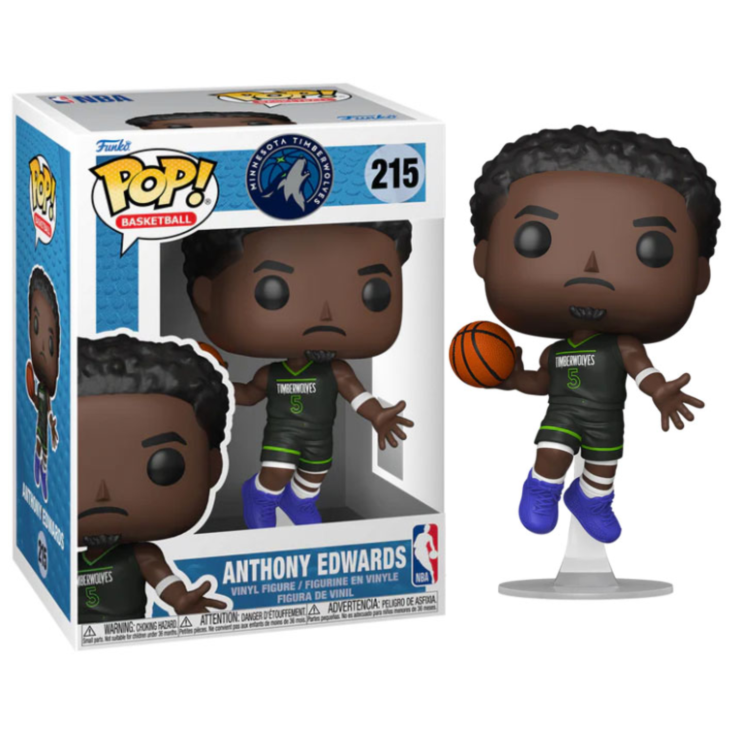 Funko Pop ! NBA - Minnesota Timberwolves (215) Anthony Edwards 9cm (Preorder)