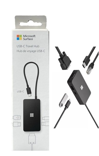 Microsoft Surface USB -C Hub Black Travel Hub Model 1941 - Brand New / Sealed