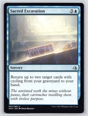 MTG LP-NP Normal Sacred Excavation 67 U Amonkhet