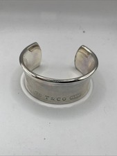 Tiffany & Co wide Cuff Bracelet 925 Sterling Silver, 1837. T&Co