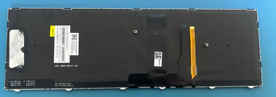 Clevo PC Specialist P950 P950HR UK RGB Backlit 6-80-N85H0-192-1S Keyboard - Image 2 of 2