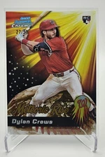 2025 Bowman Chrome DYLAN CREWS Meteoric Rise Gold #MR-10 27/50 NATIONALS