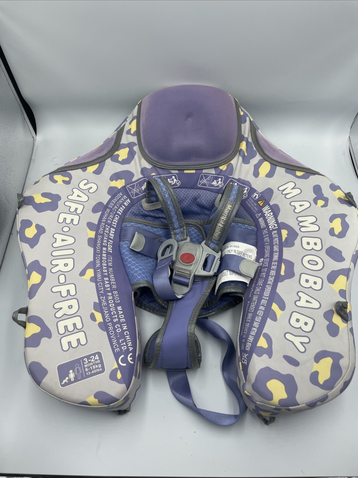 Mambo Baby Non-Inflatable Air Free Pool Float Summer Swim Swimming 3-24 Months