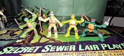 Playmates Teenage Mutant Ninja Turtles Mini Action Figuren 4er Set / Set2
