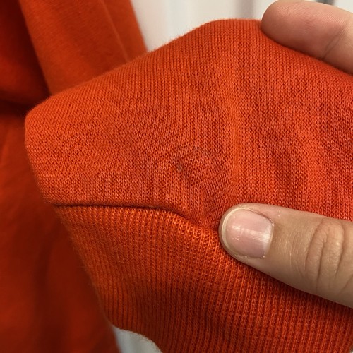 Vintage 1970s Champion Northrop Winged Foot Red Cotton Zip Up Track Jacket Sz L - Bild 8 von 21