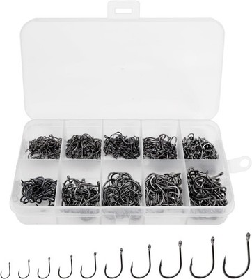 500pcs Small Sharp Fishing Hooks Set for Freshwater & Saltwater Fishing