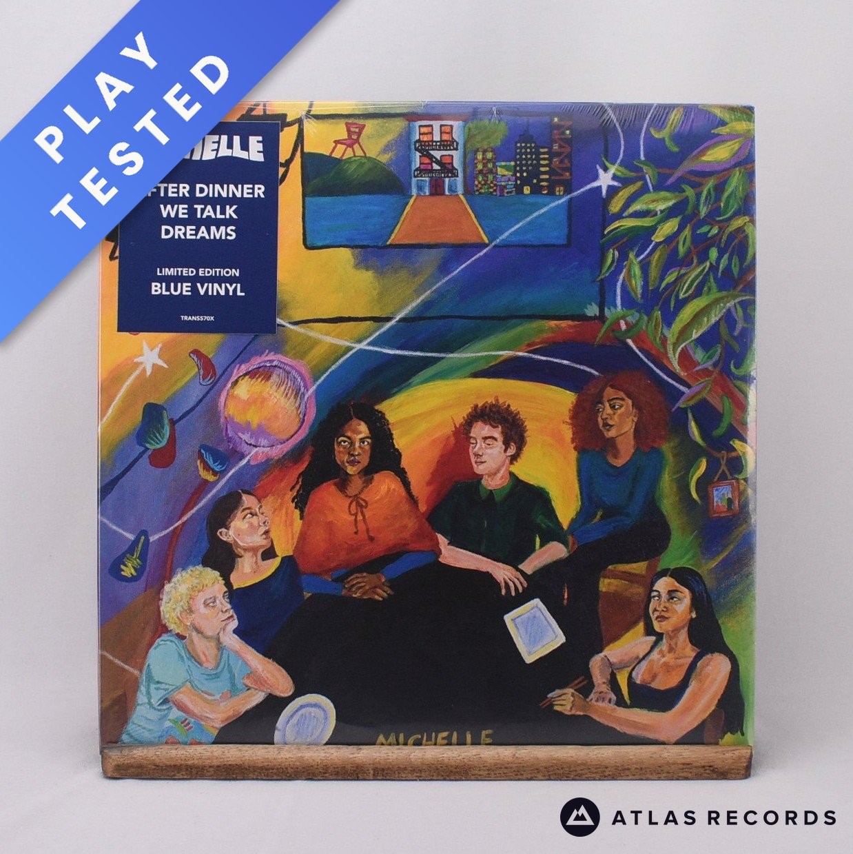 Michelle After Dinner We Talk Dreams Blue LP Album Vinyl Record - NEW