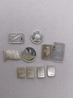 10 Lot Of 1 Gram Mixed Silver Bullion .999 Fine Silver Valcambi Not 1 Troy Oz