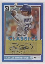 2020 Panini Donruss Classics Auto Blue 12/99 Adalberto Mondesi #CA-AM Auto 0b2