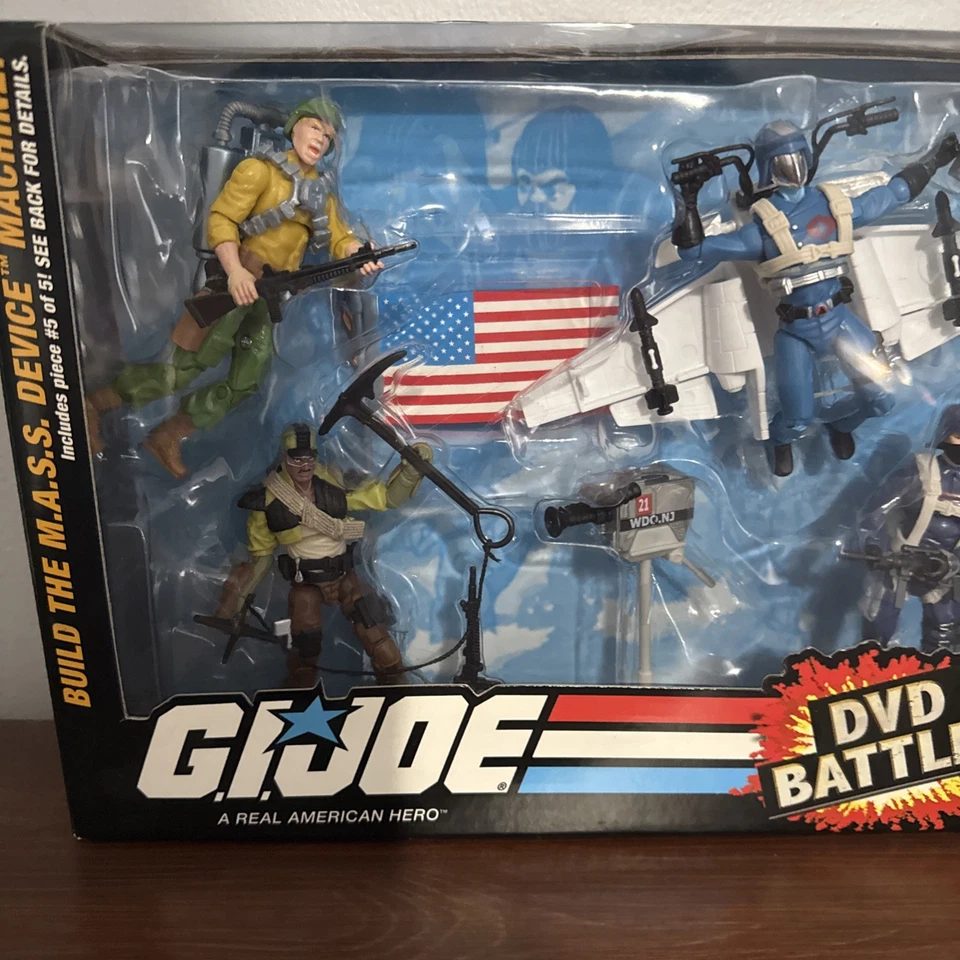 Hasbro G.I. Joe Cobra DVD Battles Best Of The 80's Conjunto 5 de 5 Novo Selado 2008 - Imagem 2 de 4