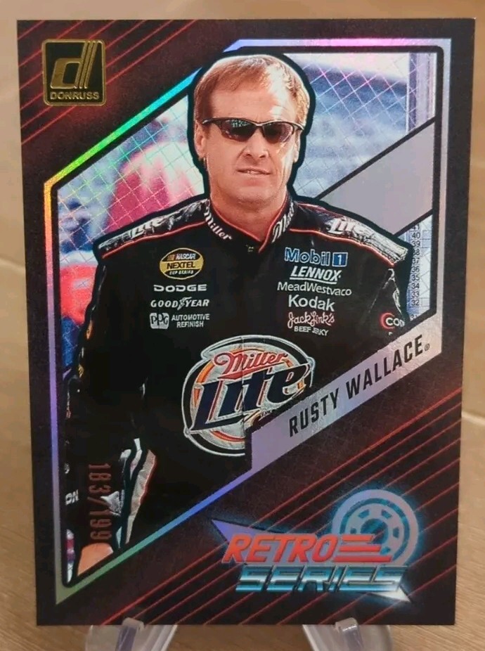 2024 Donruss Retro Series Insert Holo Silver 183/199 Rusty Wallace