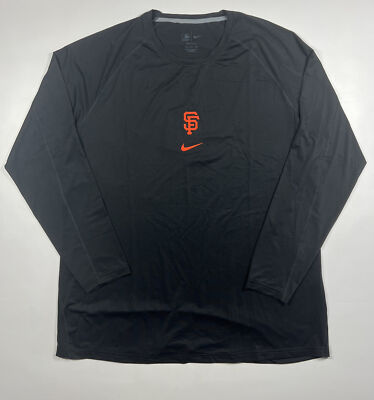 Nike GIANTS Dri-FIT 長袖ユニフォーム XL San Francisco Giants Nike Dri Fit Breathe Long Sleeve Shirt Size