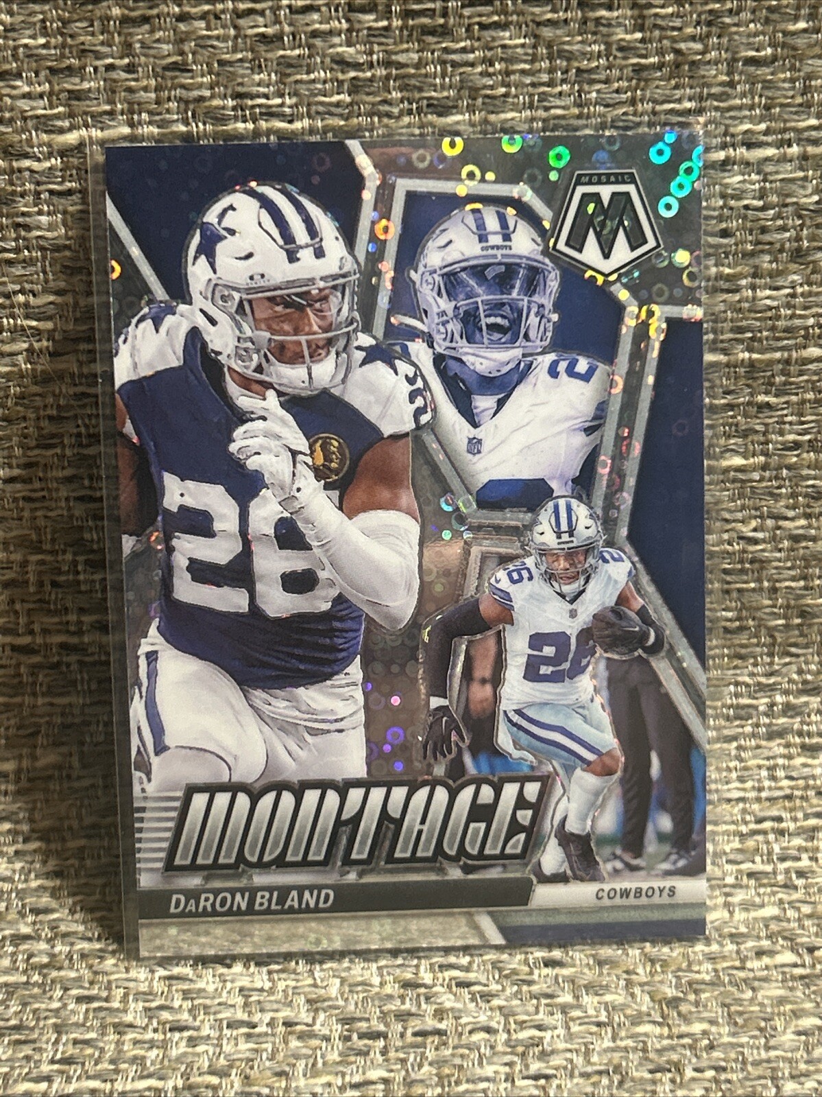 2024 Panini Mosaic DARON BLAND No Huddle Montage Silver Disco Prizm Cowboys SP